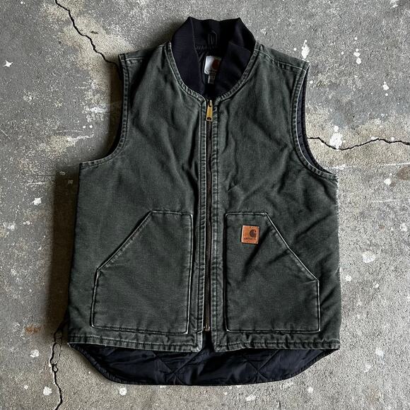 Carhartt Other - Carhartt V02 MOS green quilted work wear vest